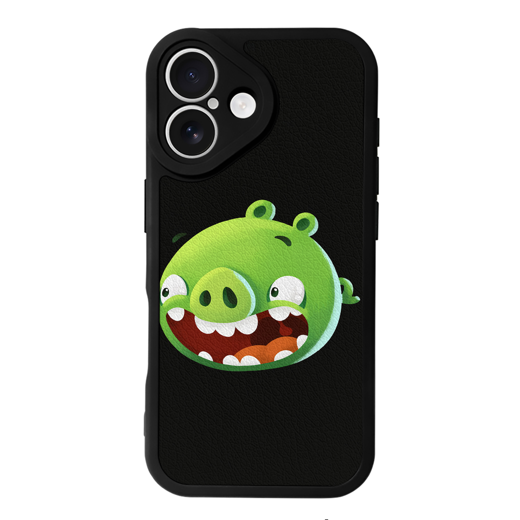 （画像用） Angry Birds アングリーバード 【iPhone 16シリーズ対応】シリコンスマホケース（レザー調） 材質：シリコン